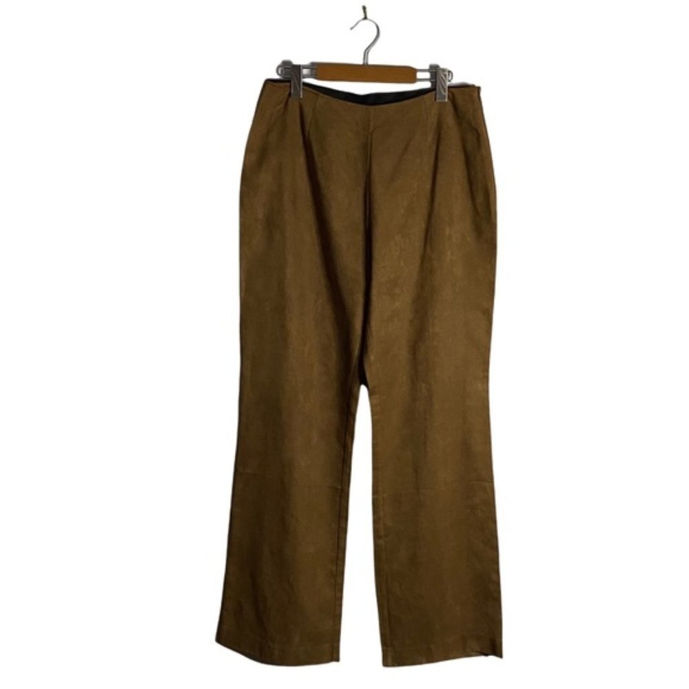 Spanner Women's Camel Suede Dress Pants
